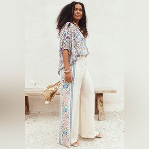 Impala Lily Linen & Floral Side Stripe Pant Size XS

.